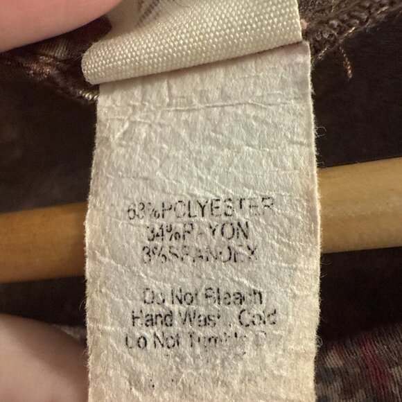 Sew In Love Top Sz M Women’s Artsy Boho Tunic Top Brown Multicolored W/Pockets - Picture 4 of 12